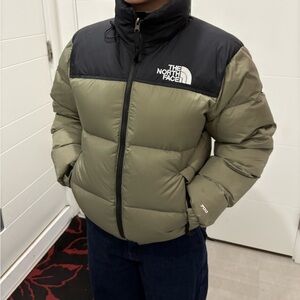 The North Face Puffer Jacket - Black and Olive